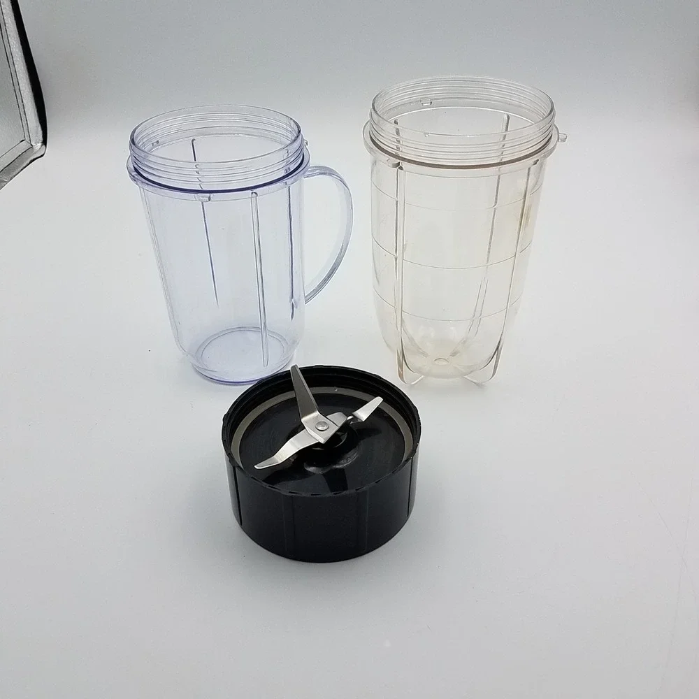 Magic Bullet Blender Assorted‎ Cups & Replacement Blade - 2 Cups and 1 Blade